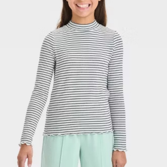 Cat & Jack Other - Cute, Cozy, and Cat-Loving: NWT Girls Long Sleeve Rib T-Shirt by Cat & Jack